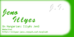 jeno illyes business card